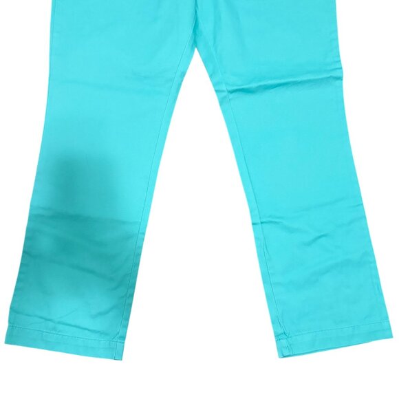 Vineyard Vines Slim Fit Breaker Pants Size 35x 30 Flat Front Aqua Blue - Picture 4 of 6
